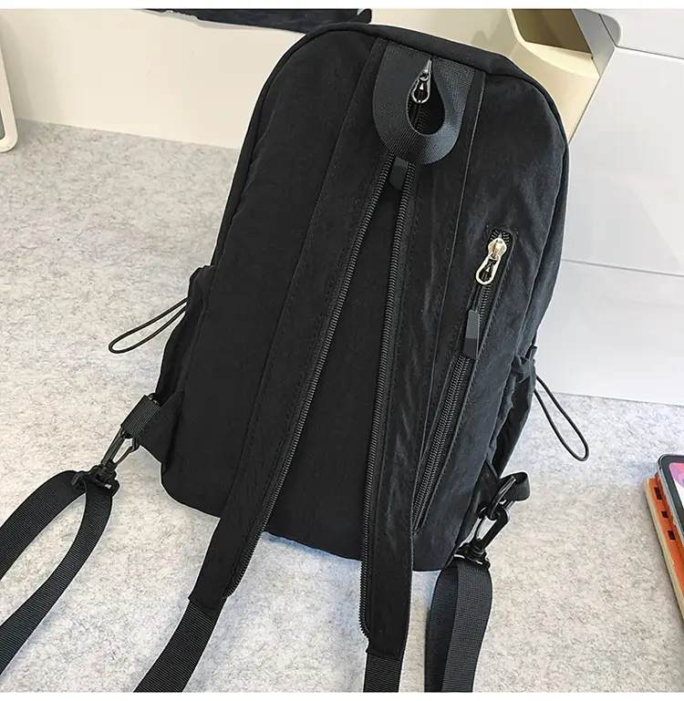 Men's New Nylon Crossbody Travel Bag Grey — feature 29