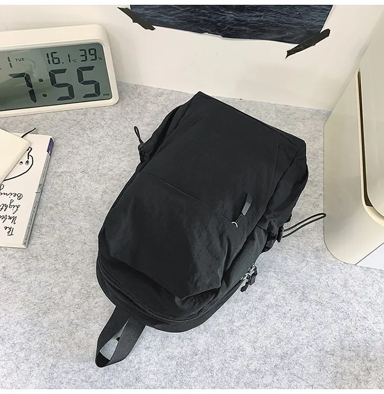Men's New Nylon Crossbody Travel Bag Grey — feature 32