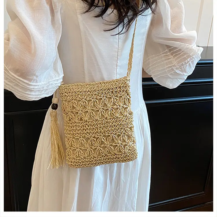 Hand-Woven Straw Crossbody Bag for Women — feature 14