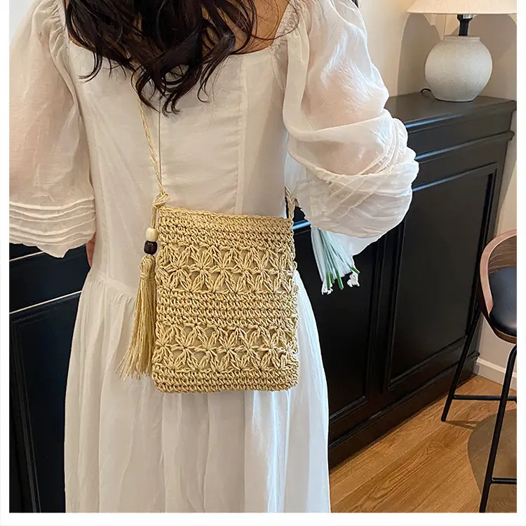 Hand-Woven Straw Crossbody Bag for Women — feature 16