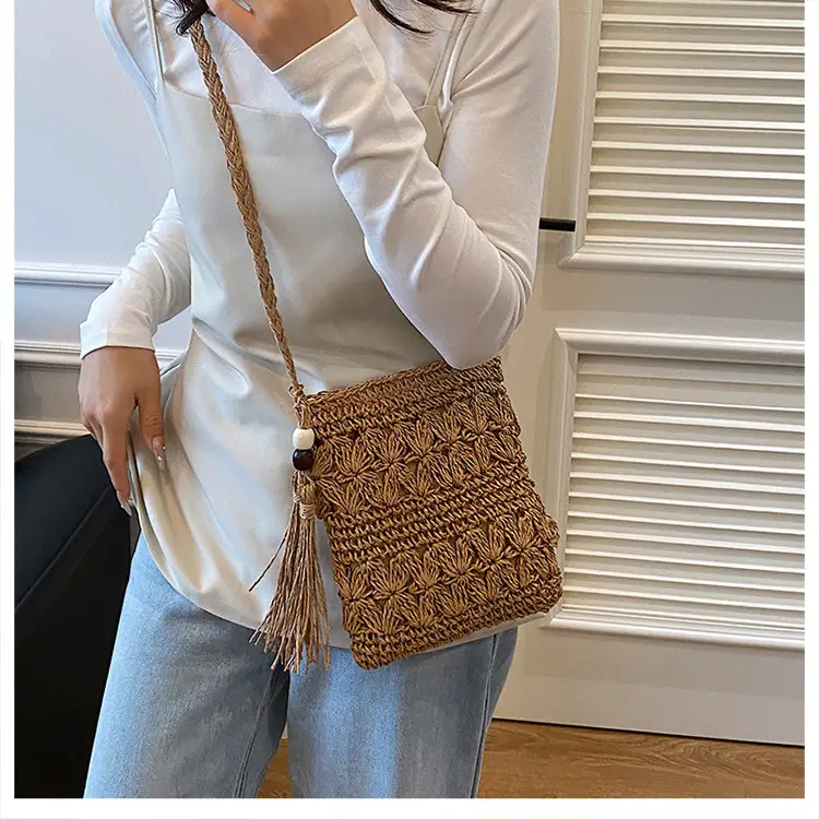 Hand-Woven Straw Crossbody Bag for Women — feature 18