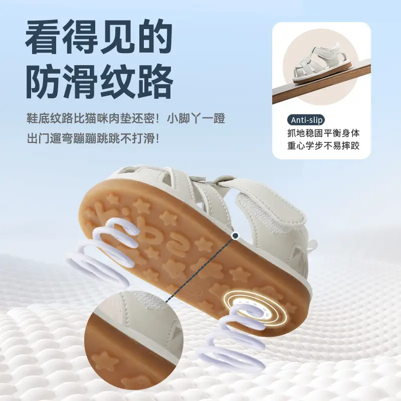 Breathable Baby Sandals White 0-1 Year Old