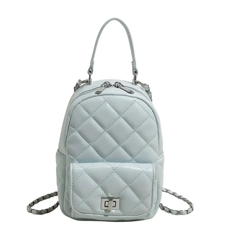 Red Rhombus Mini Backpack for Women - Image 8