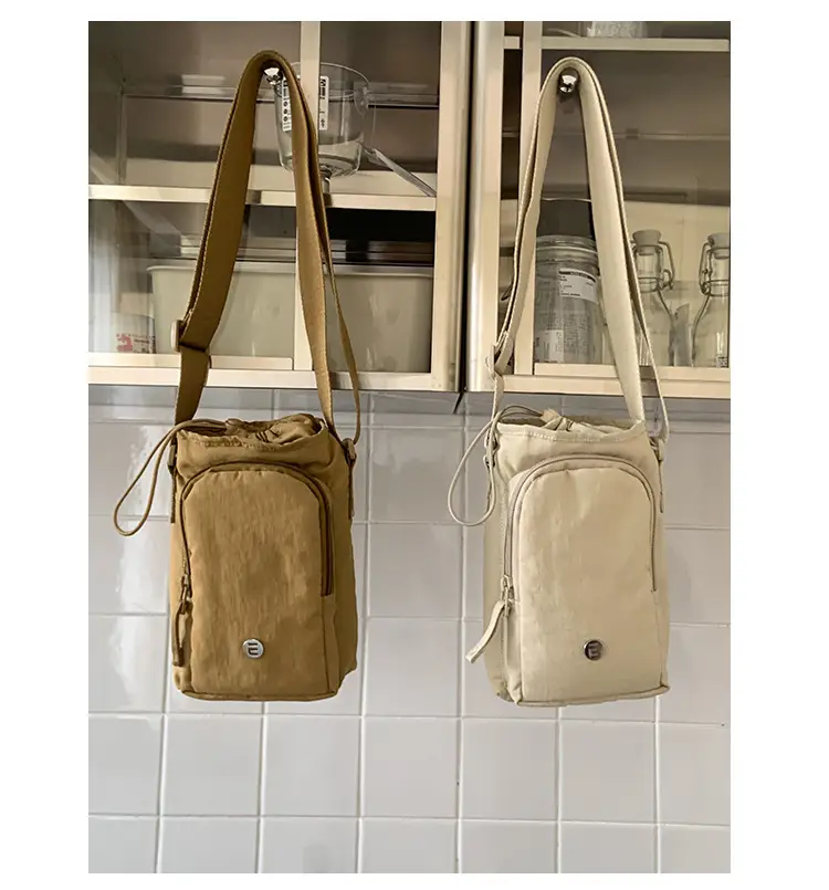 White Drawstring Mini Shoulder Bag for Women — feature 39