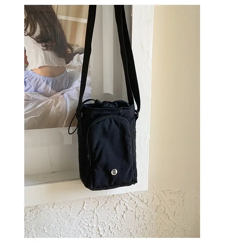 White Drawstring Mini Shoulder Bag for Women — feature 40