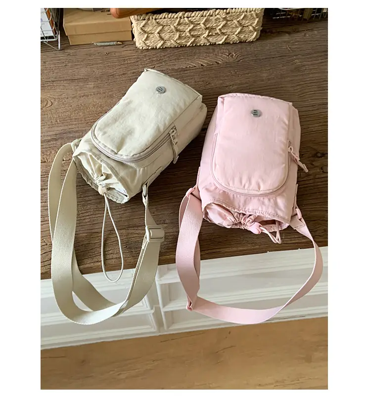 White Drawstring Mini Shoulder Bag for Women — feature 41