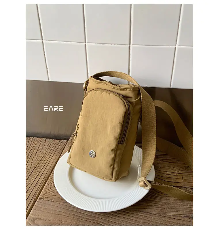 White Drawstring Mini Shoulder Bag for Women — feature 6