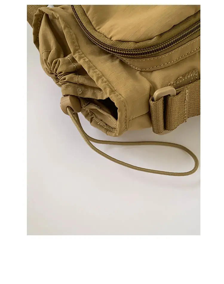 White Drawstring Mini Shoulder Bag for Women — feature 7