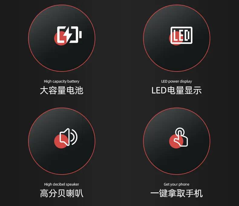 Bicycle Headlight with Electric Horn & Power Bank — feature 4