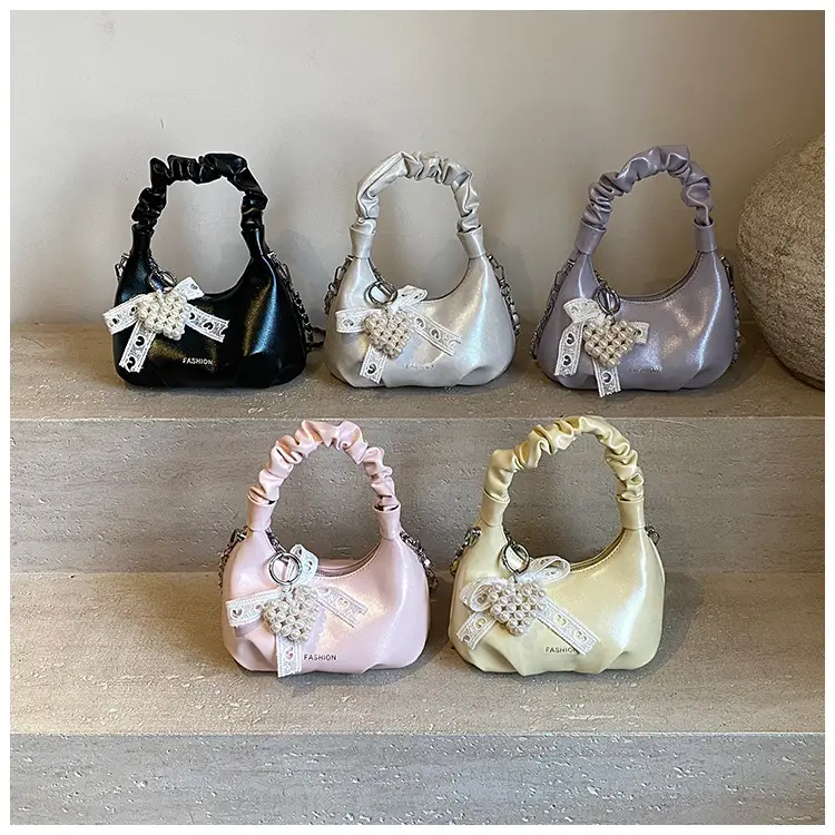Women's Pleated Pearl Crossbody Bag 2025 — feature 10