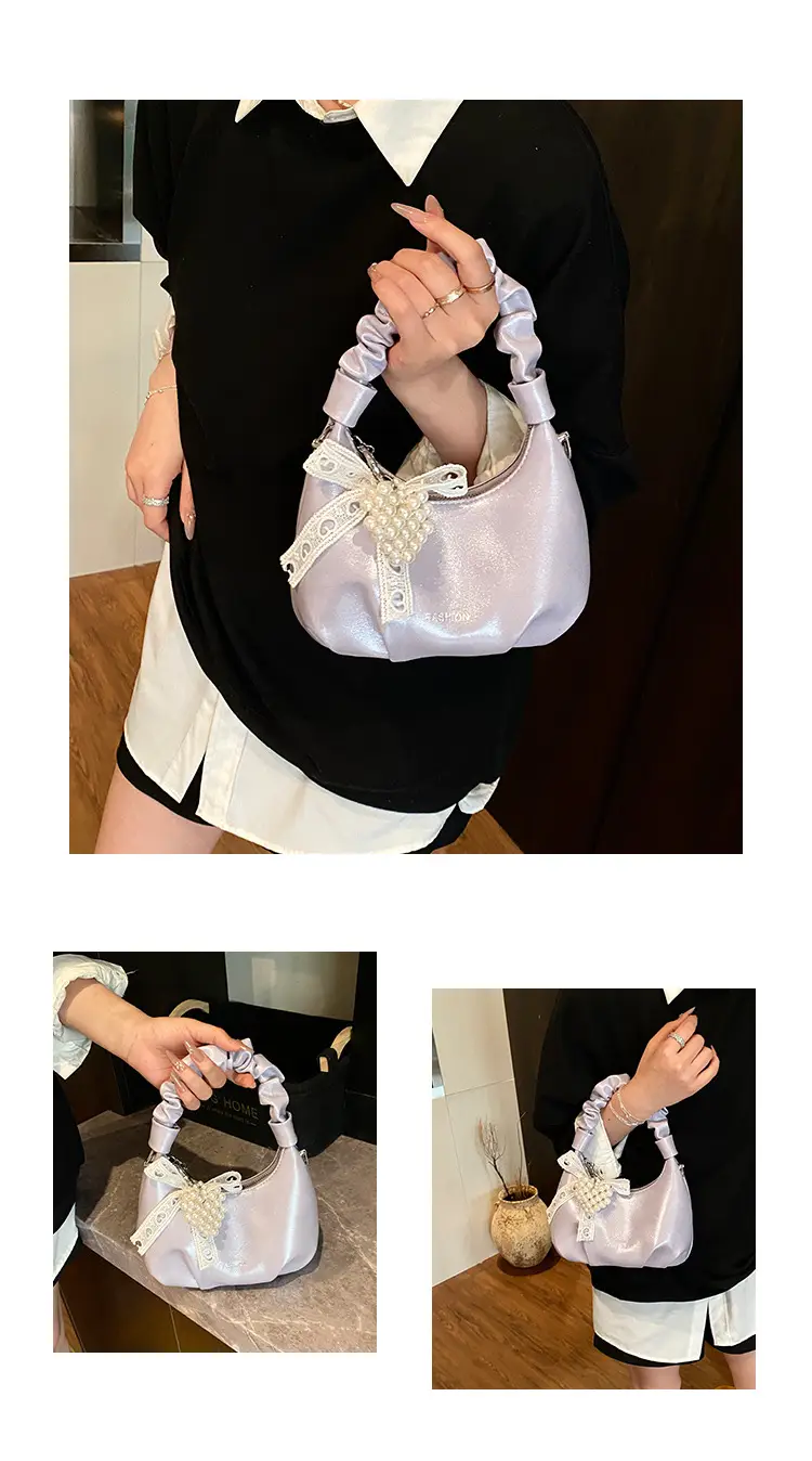 Women's Pleated Pearl Crossbody Bag 2025 — feature 16