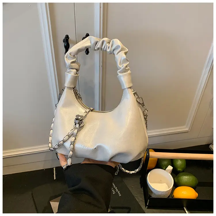 Women's Pleated Pearl Crossbody Bag 2025 — feature 17