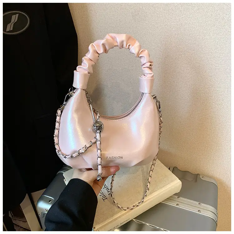 Women's Pleated Pearl Crossbody Bag 2025 — feature 19