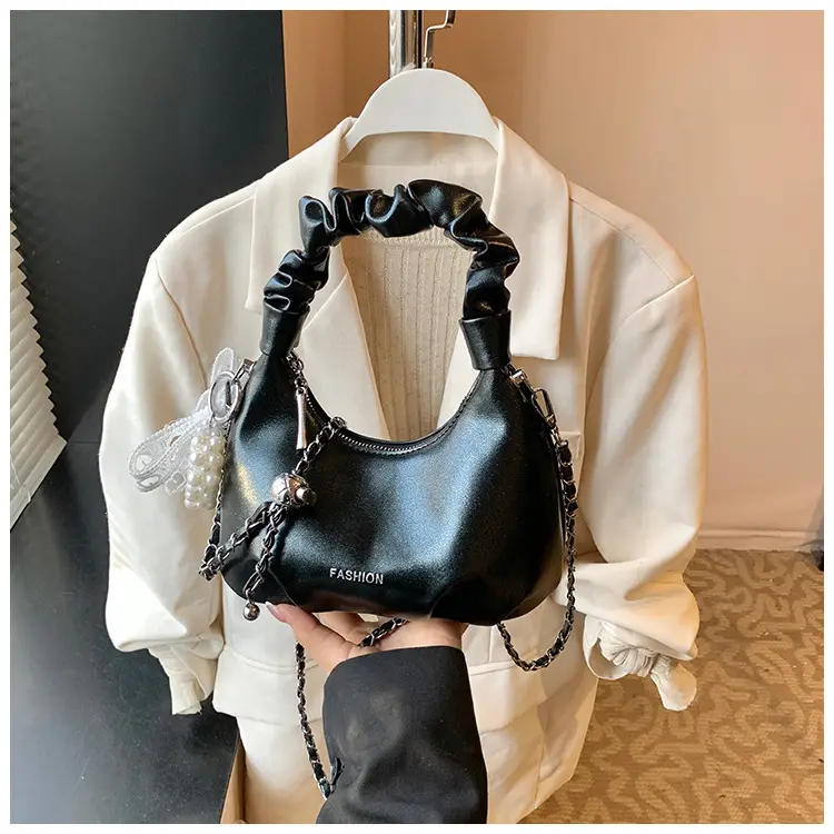 Women's Pleated Pearl Crossbody Bag 2025 — feature 21