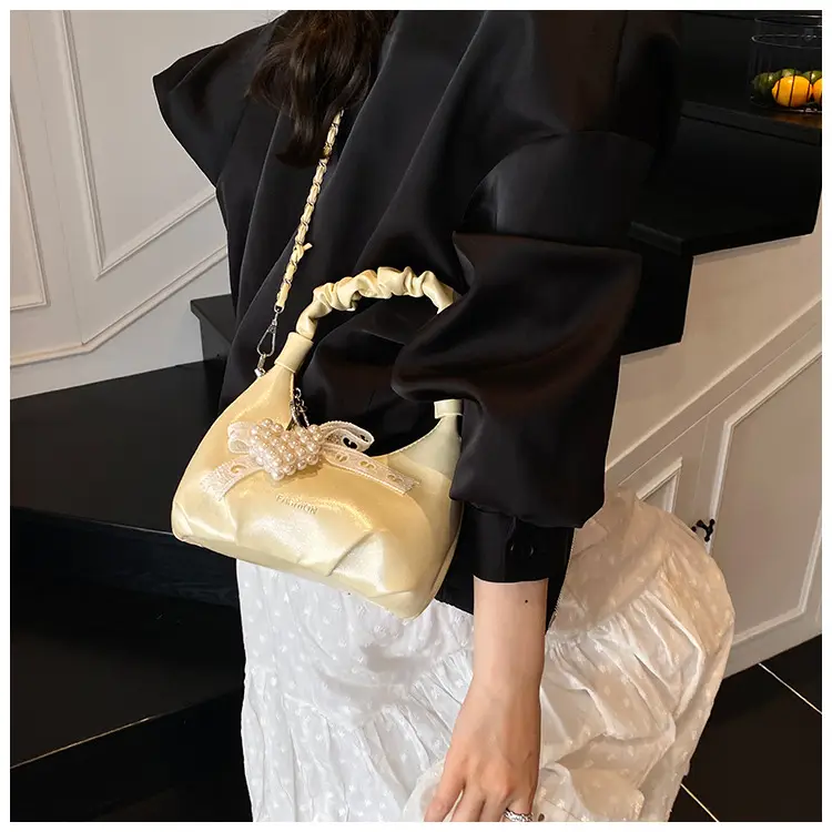 Women's Pleated Pearl Crossbody Bag 2025 — feature 28