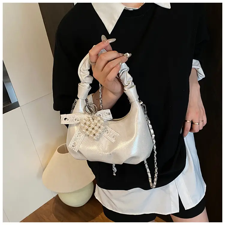 Women's Pleated Pearl Crossbody Bag 2025 — feature 29
