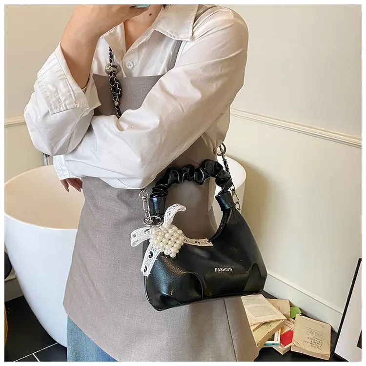 Women's Pleated Pearl Crossbody Bag 2025 — feature 31