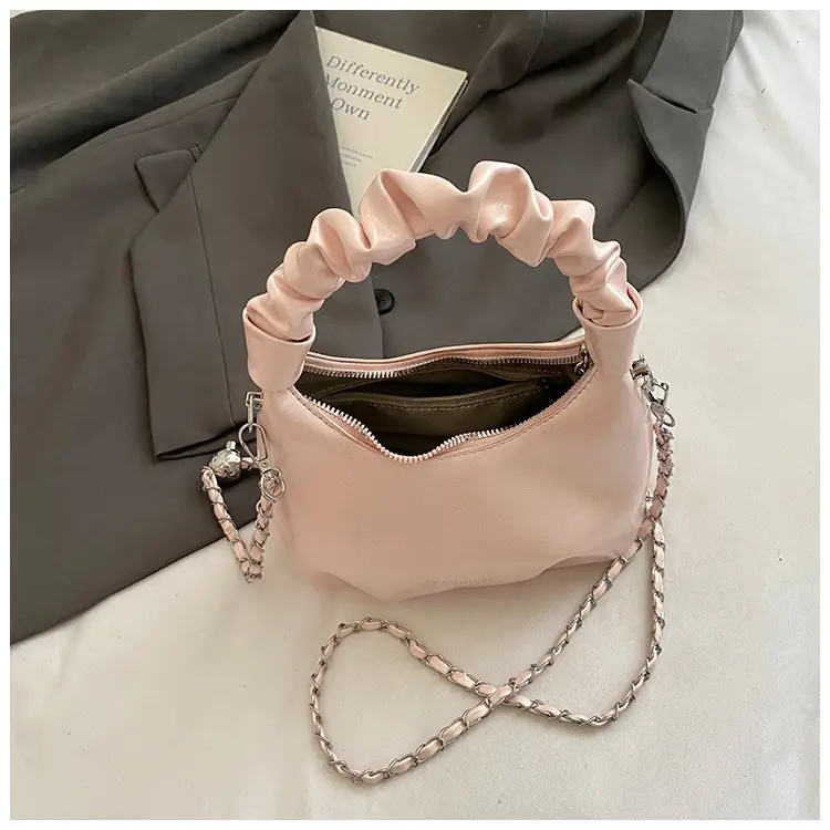 Women's Pleated Pearl Crossbody Bag 2025 — feature 5