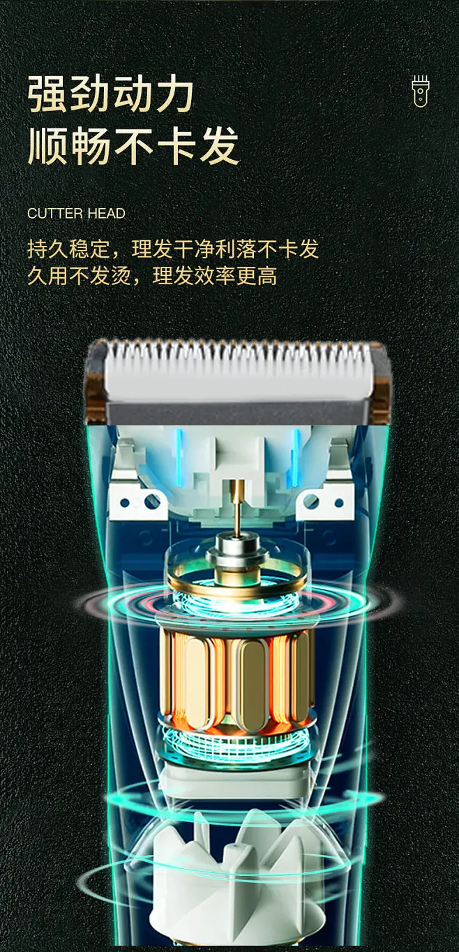 Electric Hair Clipper for Men 150min Battery — feature 7