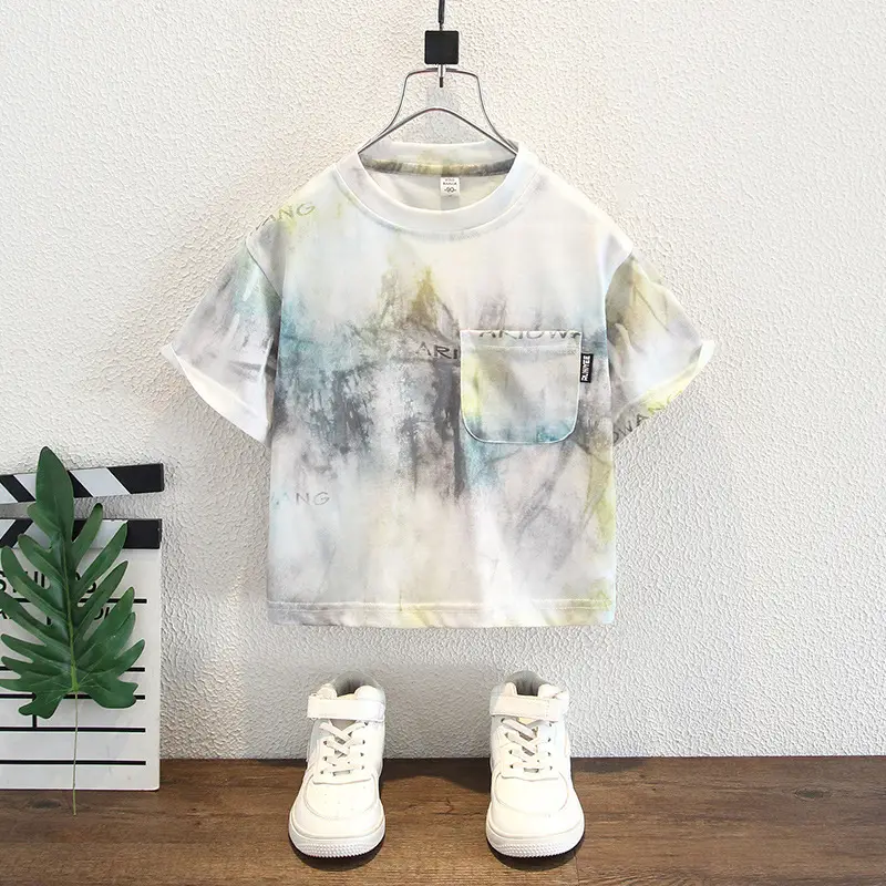 Children Tie-Dye Short Sleeve T-Shirt 2025 - Image 2