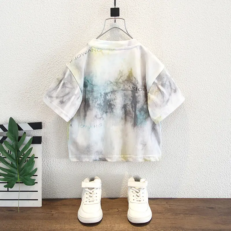 Children Tie-Dye Short Sleeve T-Shirt 2025 - Image 3