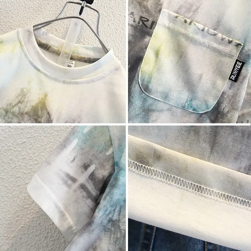Children Tie-Dye Short Sleeve T-Shirt 2025 - Image 5