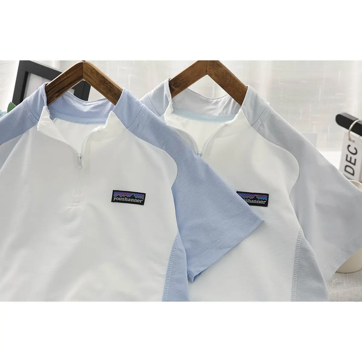 Boys Sunscreen Collar T-Shirt 2025 UV Protection - Image 4