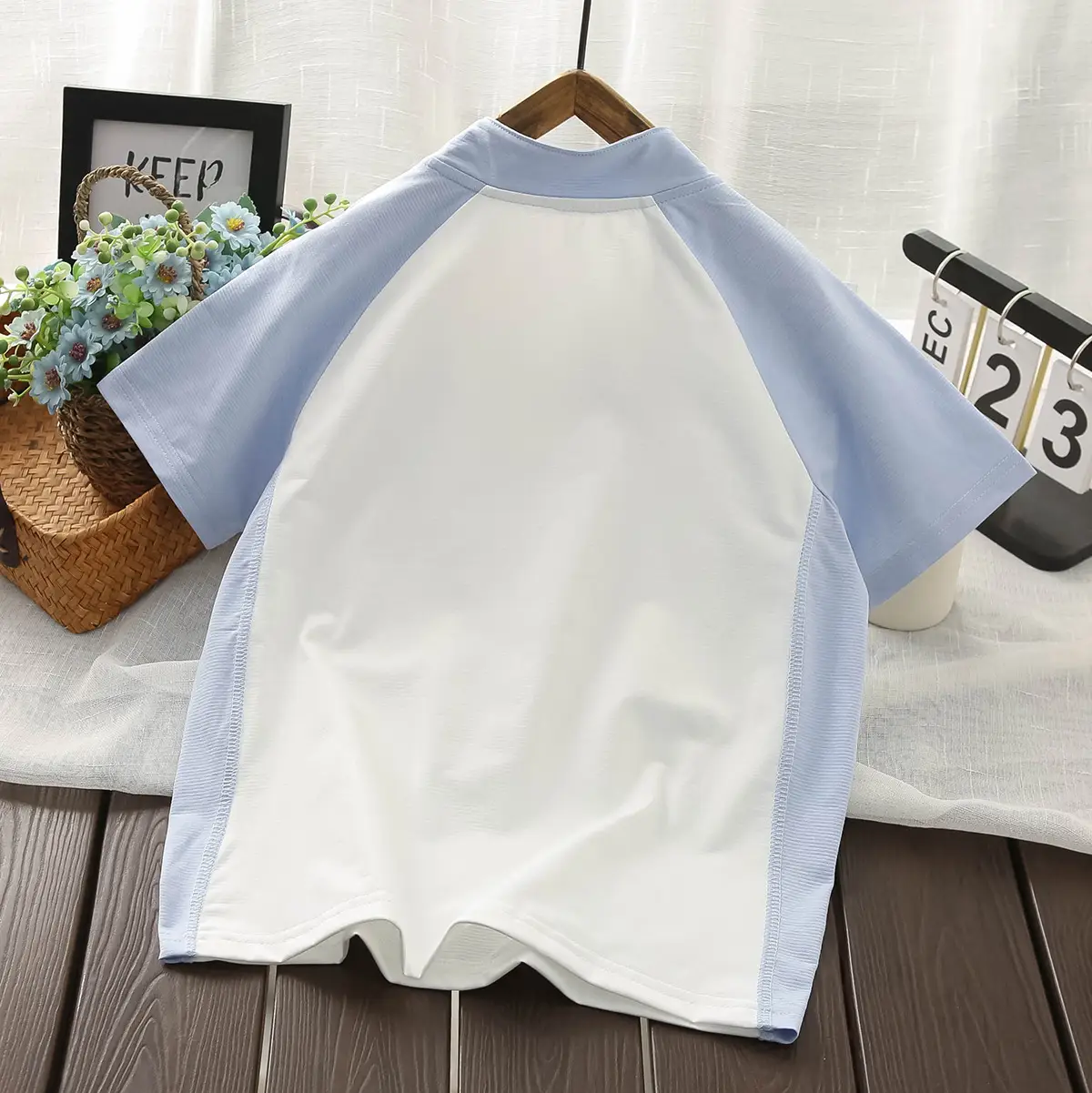 Boys Sunscreen Collar T-Shirt 2025 UV Protection — feature 5