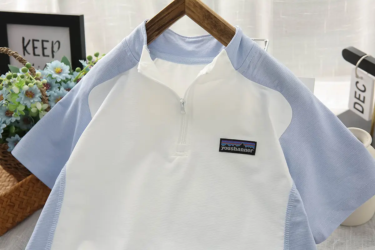 Boys Sunscreen Collar T-Shirt 2025 UV Protection — feature 7