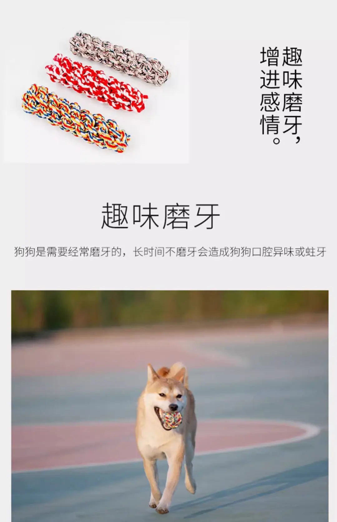 Dog Toy Rope Knot Ball Puppy Chewing Rope Labrador Border Collie Golden Retriever Tug-Of-War Rope Fun Tug-Of-War Rope — feature 8
