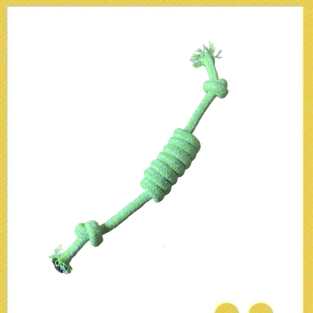 Dog Toy Rope Knot Ball Puppy Chewing Rope Labrador Border Collie Golden Retriever Tug-Of-War Rope Fun Tug-Of-War Rope