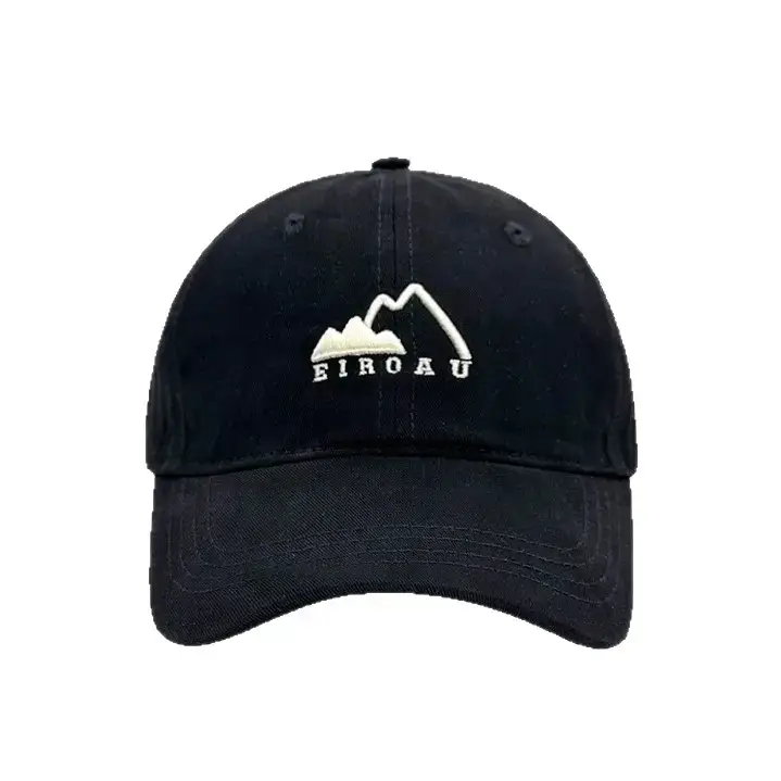 White Japanese Mountain Embroidery Baseball Cap for Women - Image 9