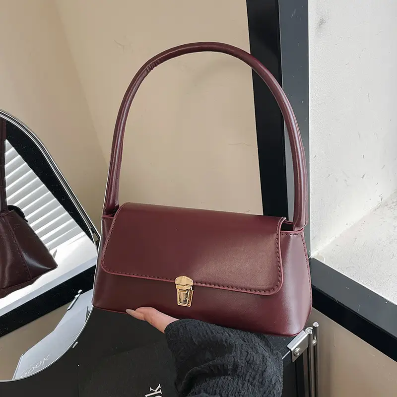 Women's Handheld Shoulder Bag Set of 3 with Personalized Lock - Image 8