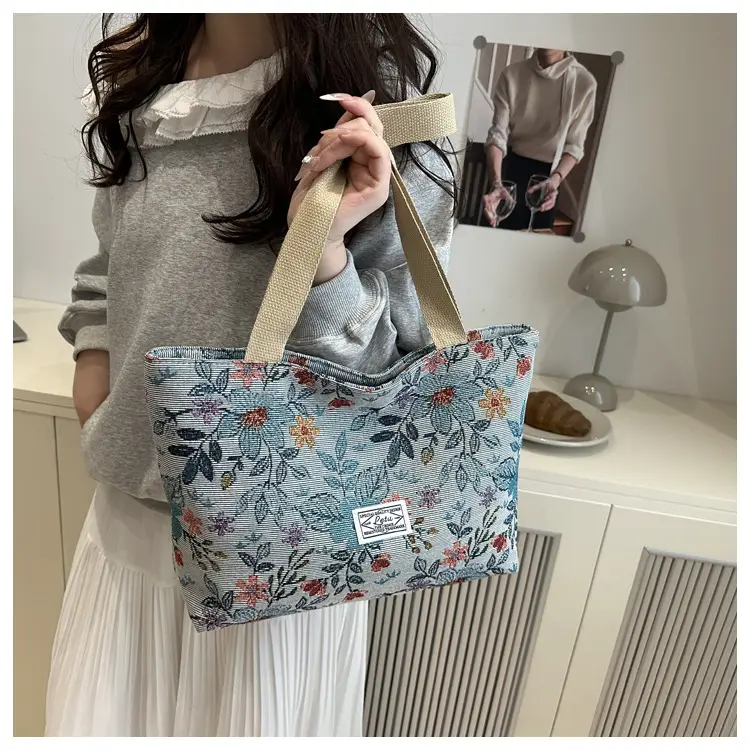 Women's Floral Canvas Shoulder Bag Large Capacity 2025 — feature 14