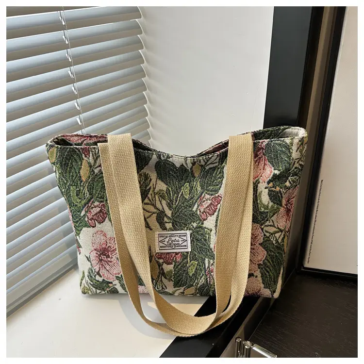 Women's Floral Canvas Shoulder Bag Large Capacity 2025 — feature 20