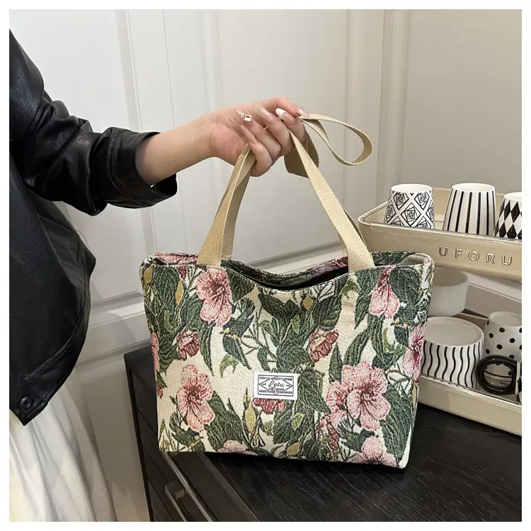 Women's Floral Canvas Shoulder Bag Large Capacity 2025 — feature 7