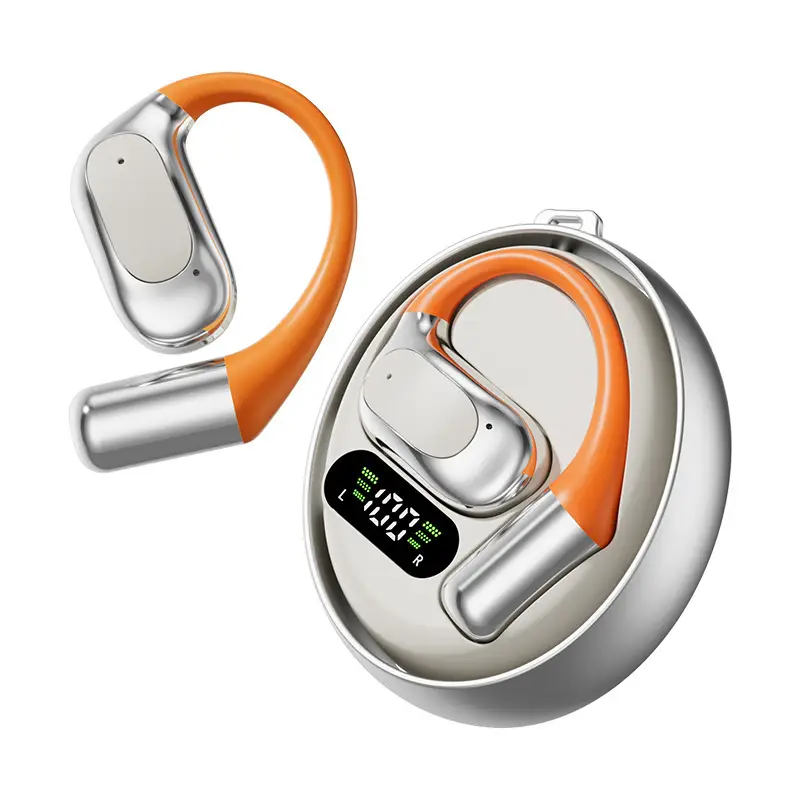 Smart Ai Translation Wireless Bluetooth Headphones Orange Black - Image 9