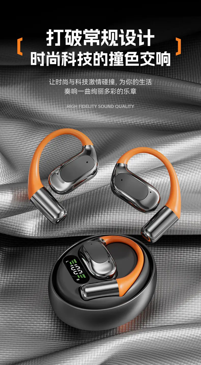 Smart Ai Translation Wireless Bluetooth Headphones Orange Black — feature 8