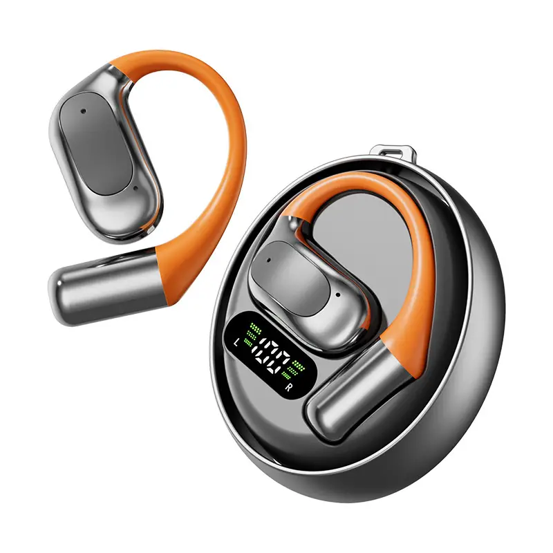 Smart Ai Translation Wireless Bluetooth Headphones Orange Black