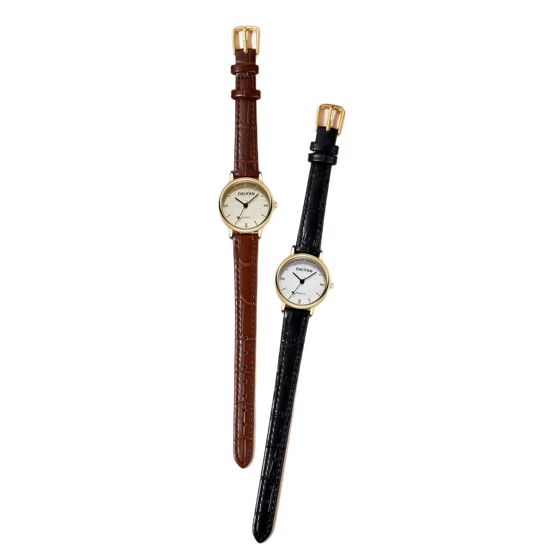Daiyan Women's Quartz Watch Black Leather Band - Image 5
