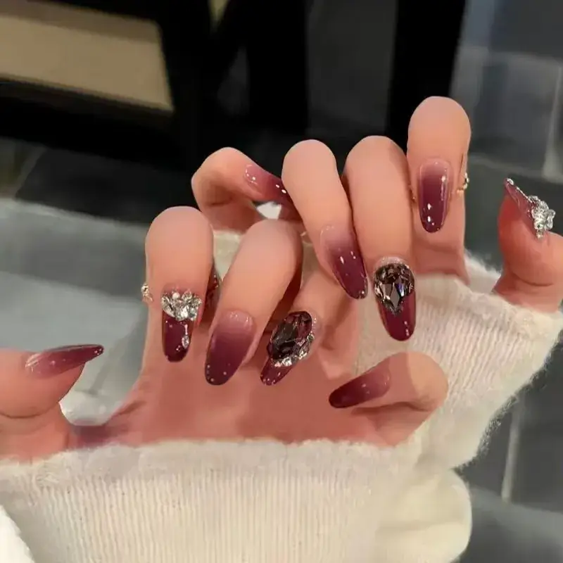 Nude Color Side Suction Cat Eye Nail Art - Image 15