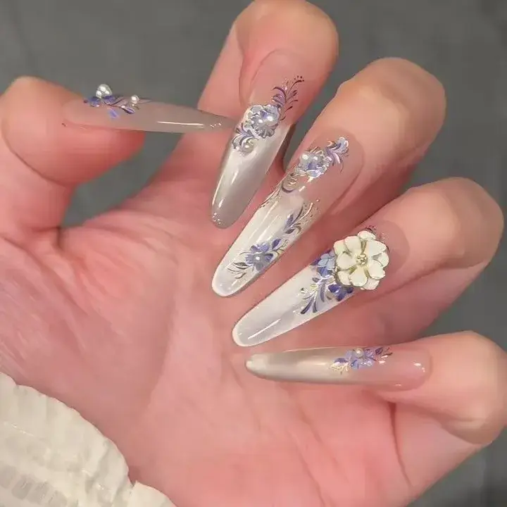 Nude Color Side Suction Cat Eye Nail Art - Image 17