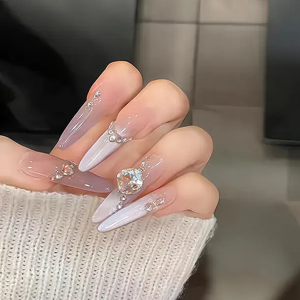 Nude Color Side Suction Cat Eye Nail Art - Image 21