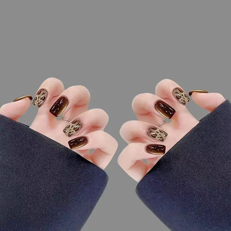 Nude Color Side Suction Cat Eye Nail Art - Image 25