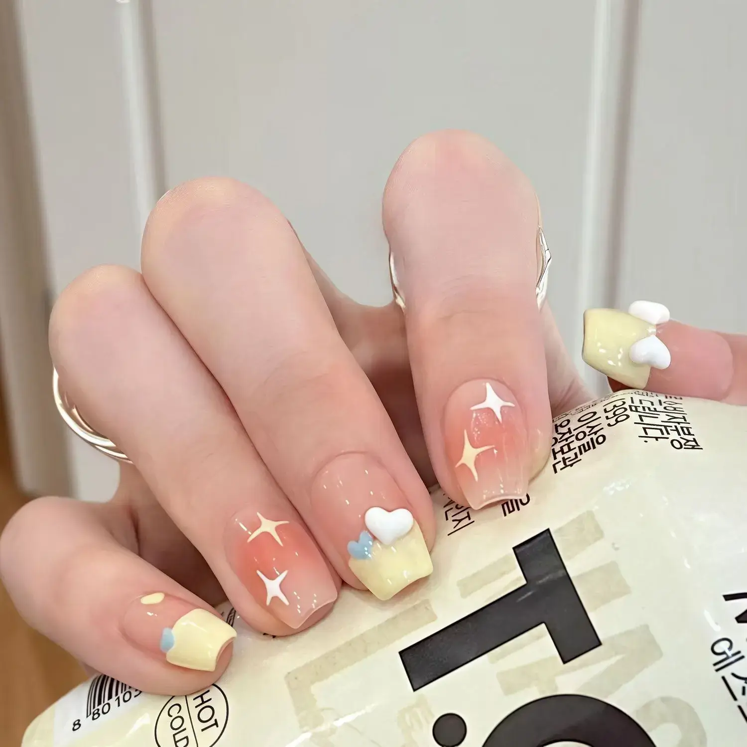 Nude Color Side Suction Cat Eye Nail Art - Image 35