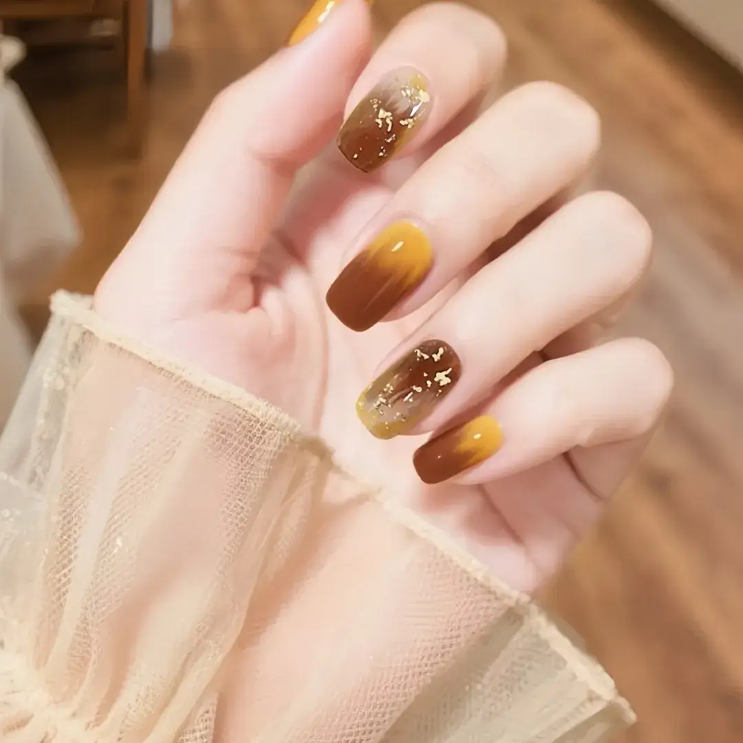 Nude Color Side Suction Cat Eye Nail Art - Image 47