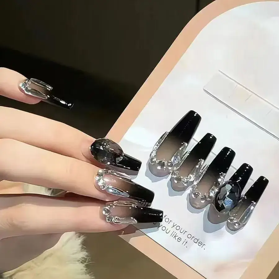 Nude Color Side Suction Cat Eye Nail Art - Image 5