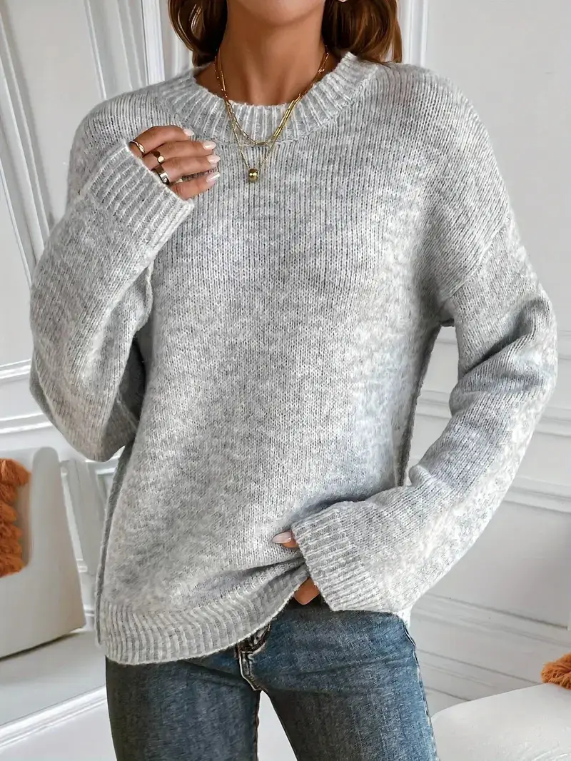 Women Knitted Round Neck Sweater Summer 2025 — feature 5