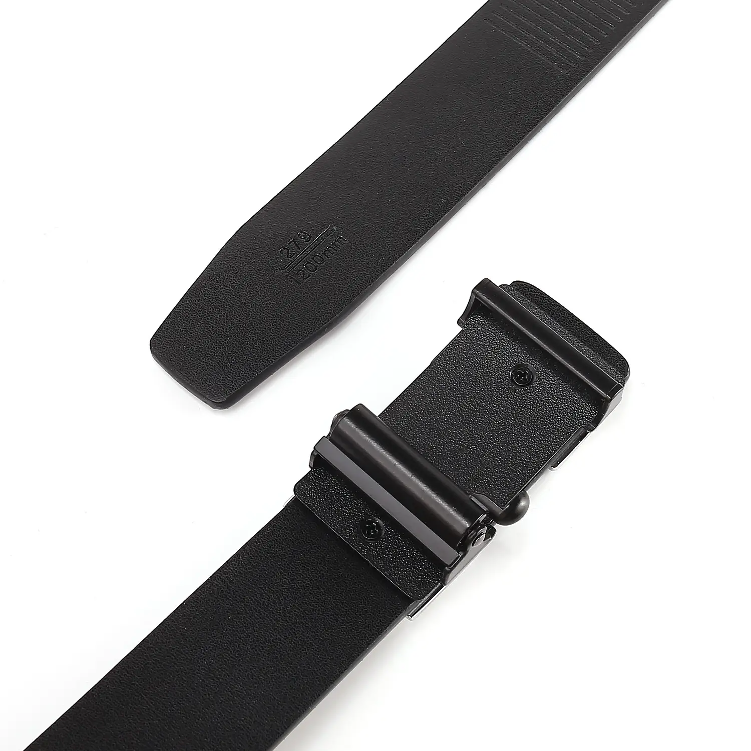 Men's H-Buckle Belt with Two-Layer Cowhide Strap - Image 6