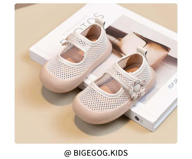 Girls Princess Sandals Fly Woven Mesh Soft Sole — feature 10
